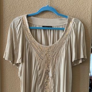 Plus size sequined tunic